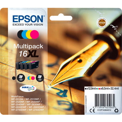 Epson DURABrite Ultra XL Multipack BK/C/M/Y T 163  T 1636
