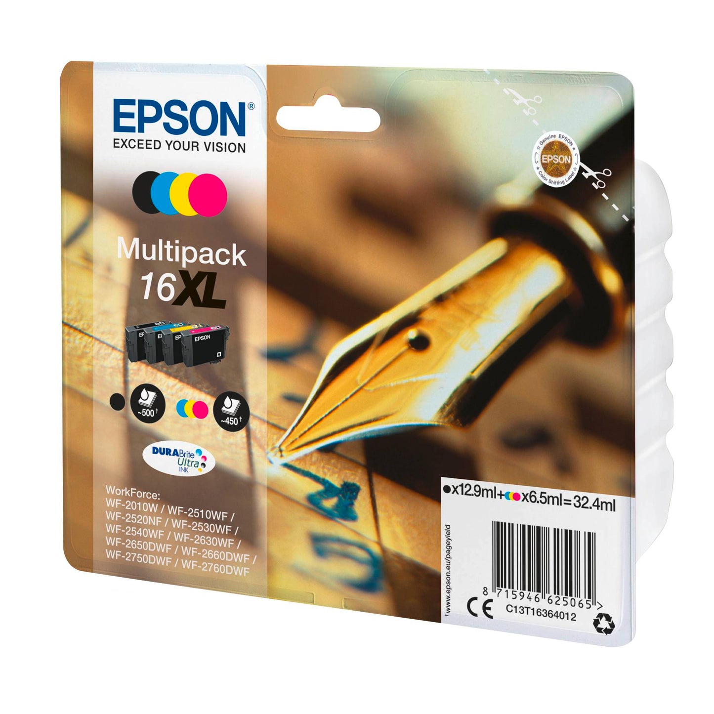 Epson DURABrite Ultra XL Multipack BK/C/M/Y T 163  T 1636