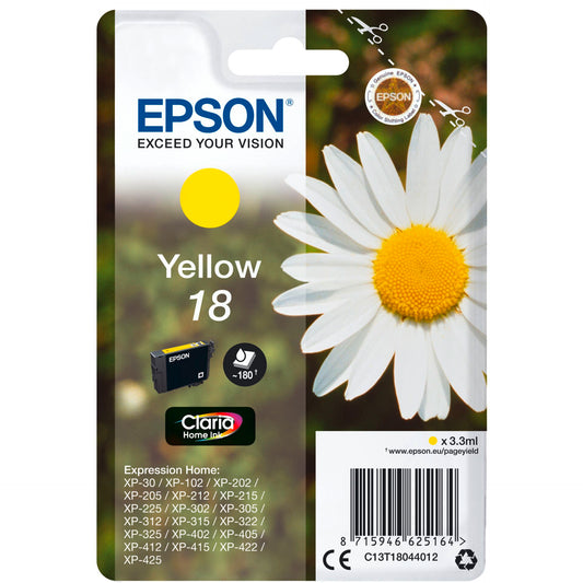 Epson ink cartridge yellow Claria Home T 180         T 1804