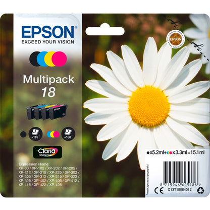 Epson Claria Home Multipack T 180 BK/C/M/Y            T 1806