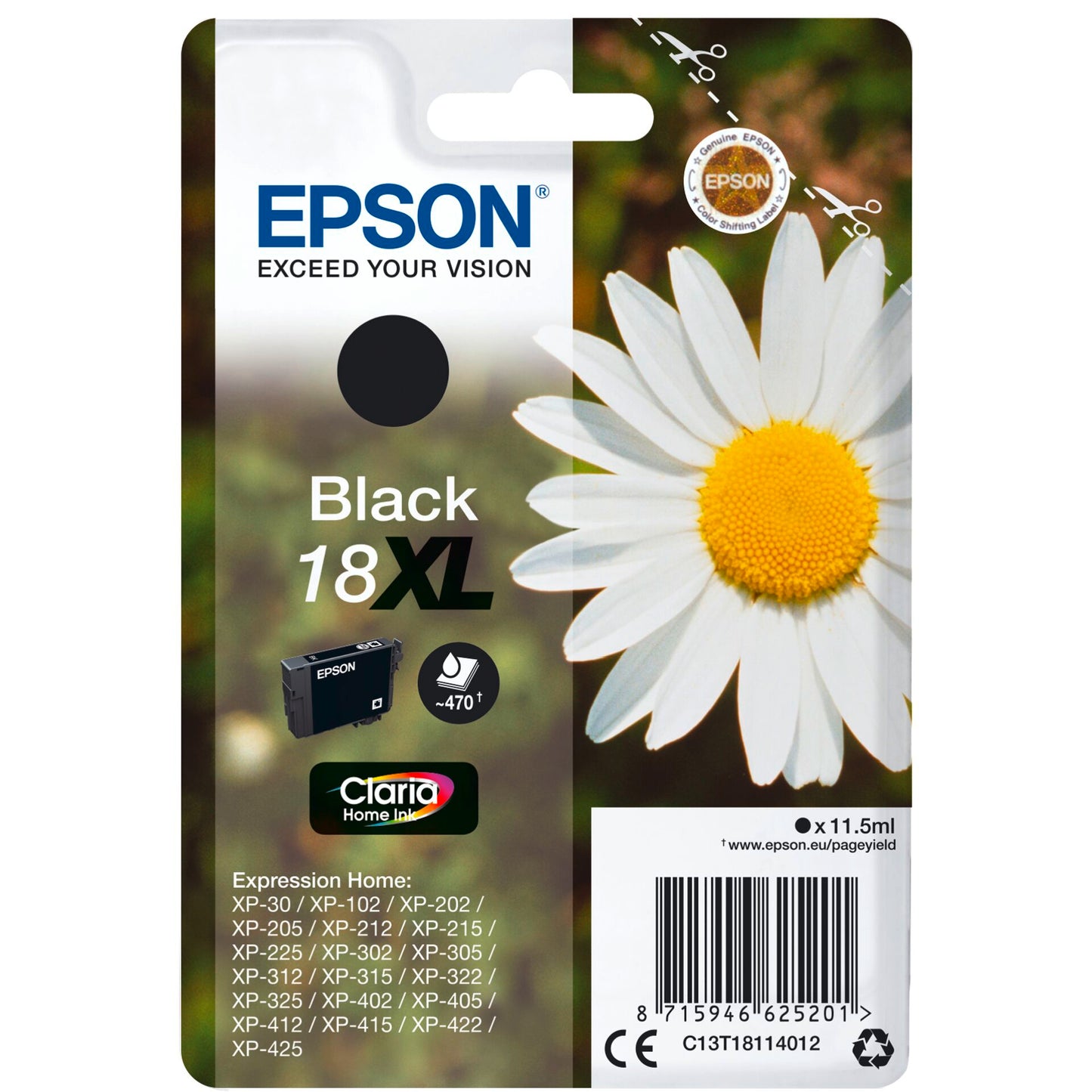Epson ink cartridge XL black Claria Home T 181         T 1811