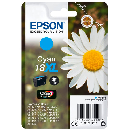 Epson ink cartridge XL cyan Claria Home T 181         T 1812