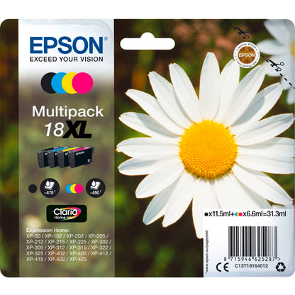 Epson Claria Home XL Multipack T 181 BK/C/M/Y            T 1816