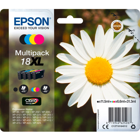 Epson Claria Home XL Multipack T 181 BK/C/M/Y            T 1816