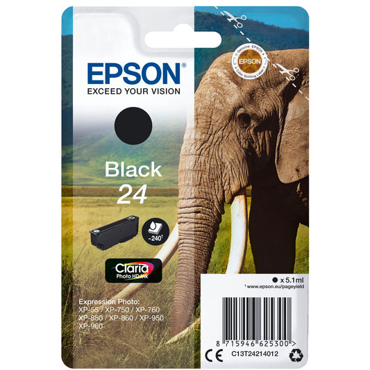 Epson ink cartridge black Claria Photo HD T 242     T 2421