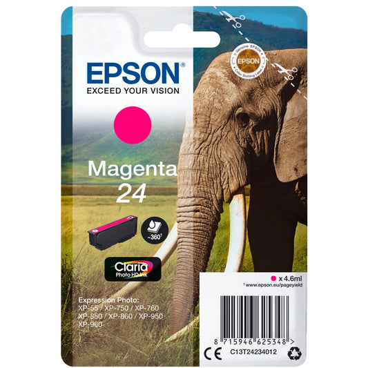 Epson ink cartridge magenta Claria Photo HD T 242     T 2423