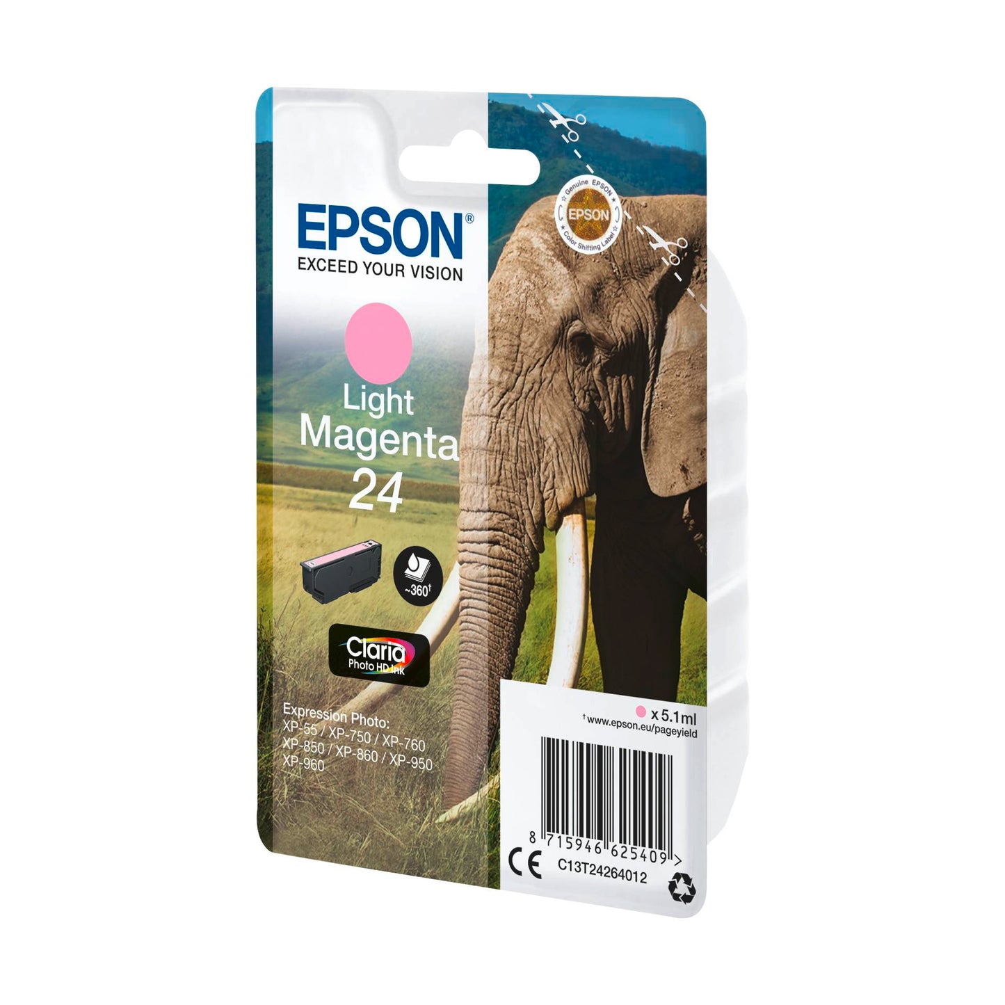 Epson ink cartridge light magenta Claria Photo HD   T 2426