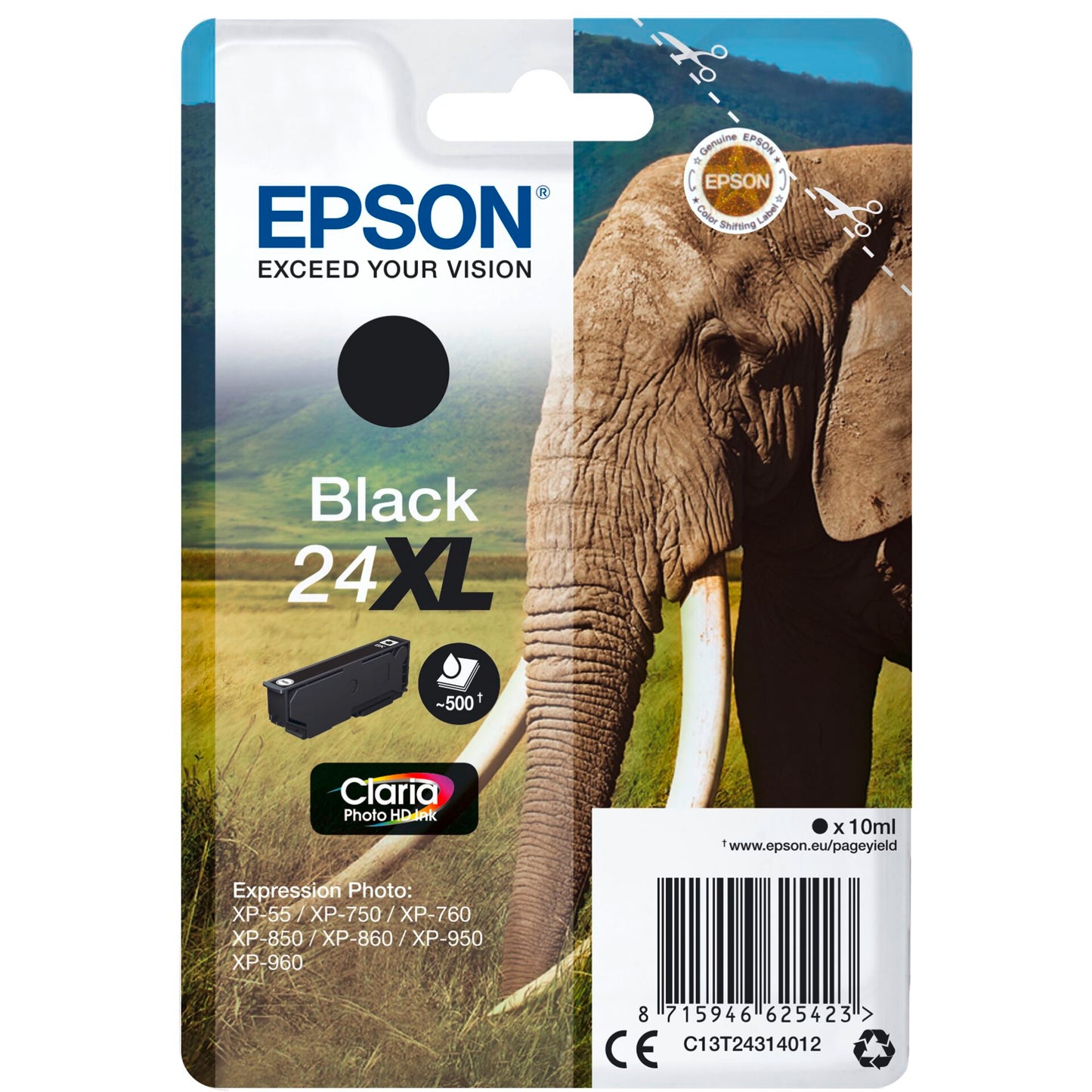 Epson ink cartridge XL black Claria Photo HD T 243     T 2431
