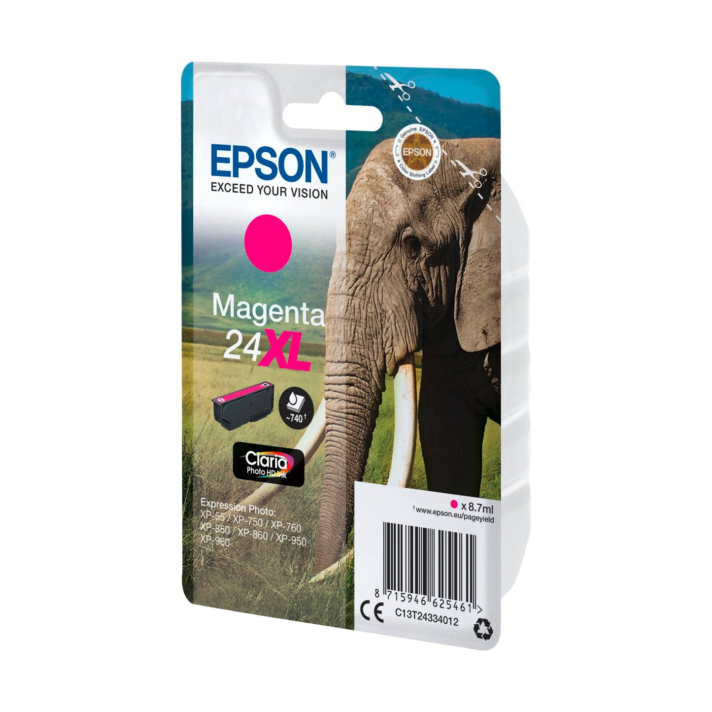 Epson ink cartridge XL magenta Claria Photo HD T 243     T 2433