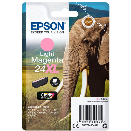 Epson ink cartridge XL light magenta Claria Photo HD   T 2436