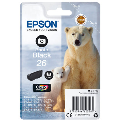 Epson ink cartridge photo black Claria Premium T 261      T 2611