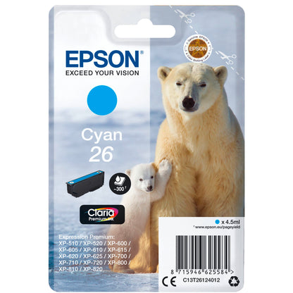 Epson ink cartridge cyan Claria Premium T 261      T 2612