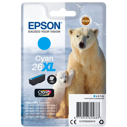 Epson ink cartridge XL cyan Claria Premium T 263      T 2632