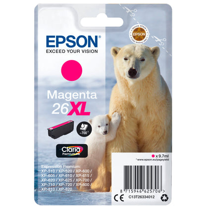 Epson ink cartridge XL magenta Claria Premium T 263      T 2633