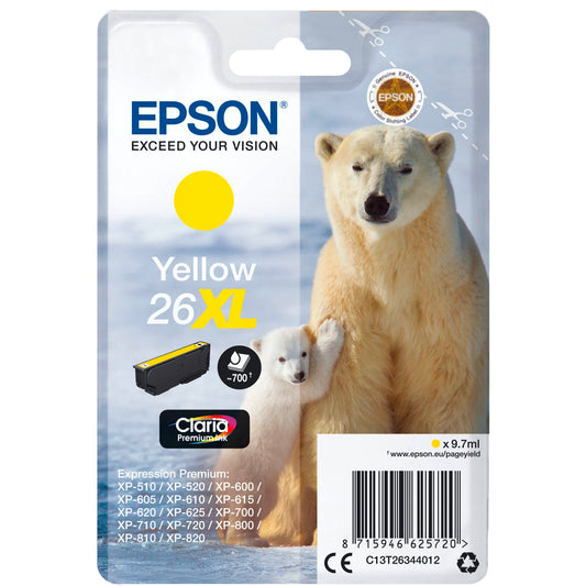 Epson ink cartridge XL yellow Claria Premium T 263      T 2634