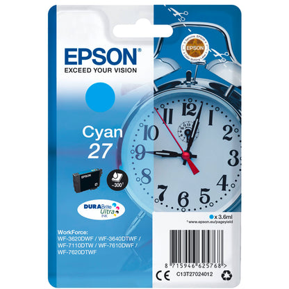 Epson DURABrite Ultra Ink 27 ink cartridge cyan T 2702