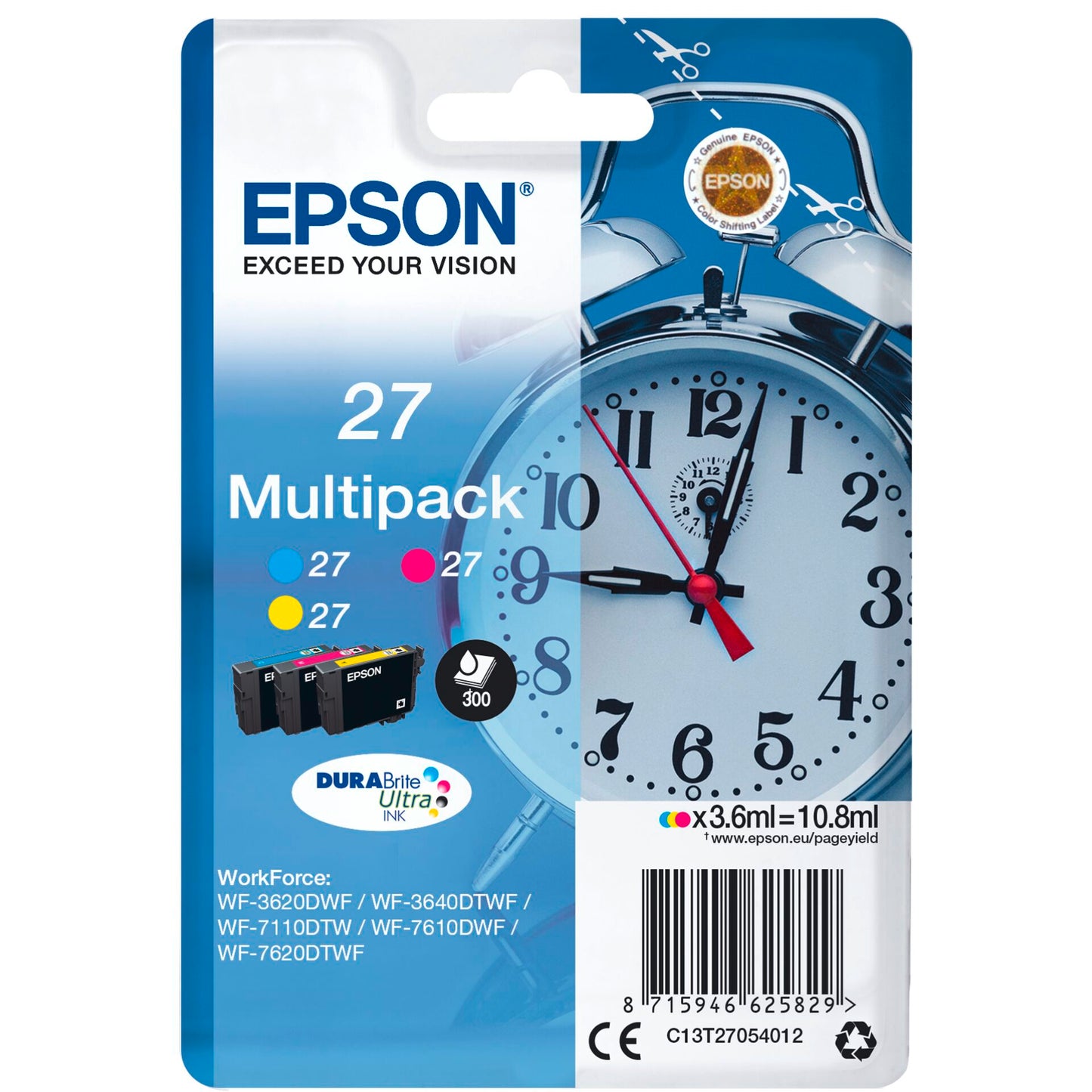 Epson DURABrite Ultra Ink Multipack (3 colors) T 27 T 2705