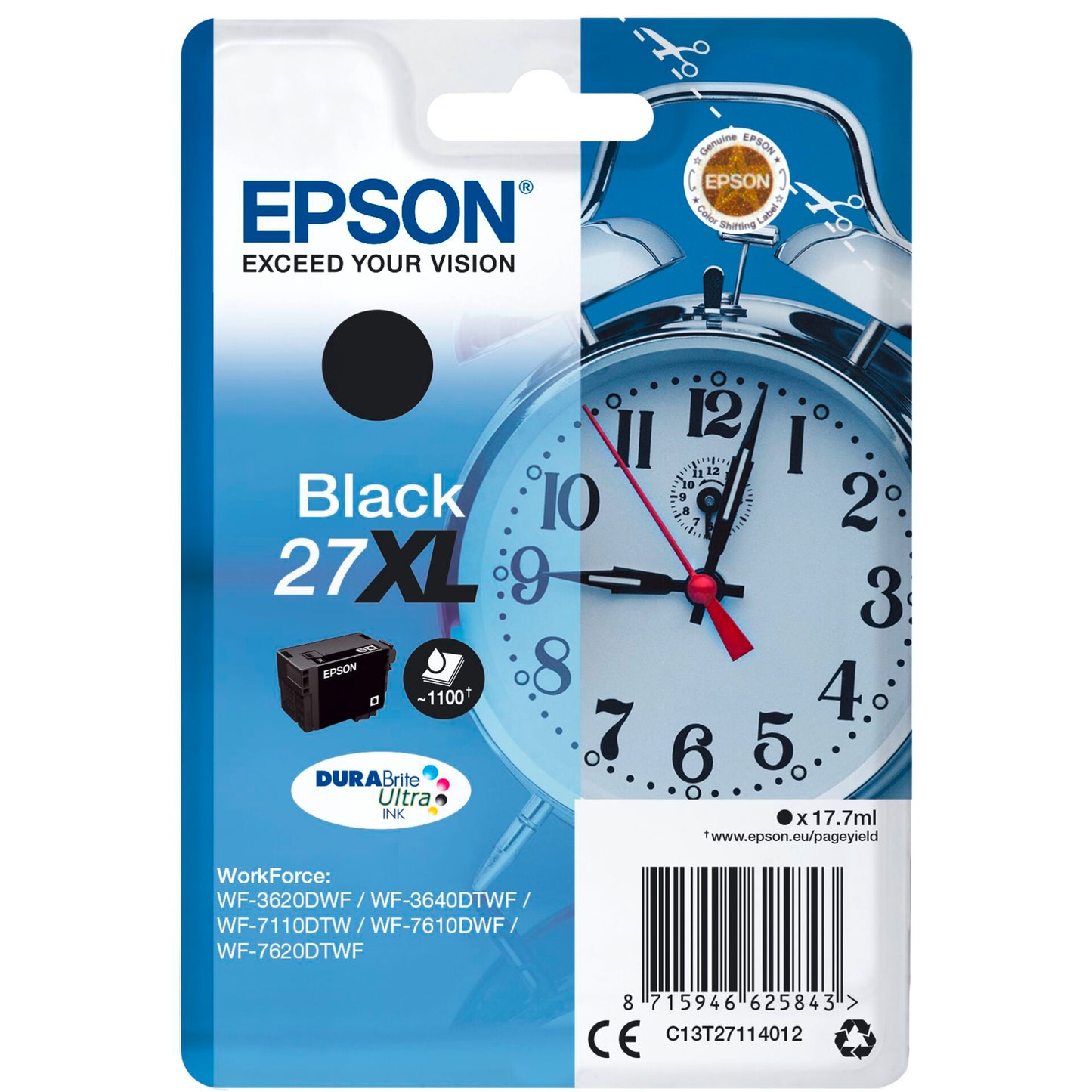 Epson DURABrite Ultra Ink 27 XL ink cartridge black T 2711