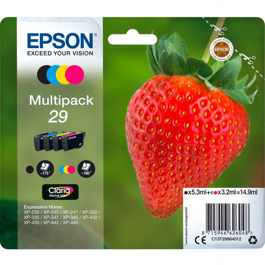 Epson Claria Home Multipack 29 BK/C/M/Y                  T 2986
