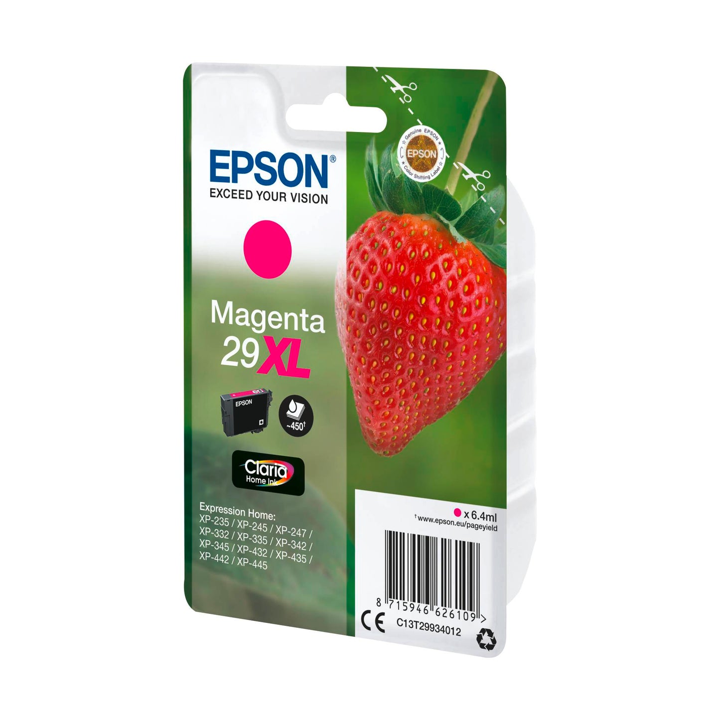 Epson ink cartridge XL magenta Claria Home 29            T 2993