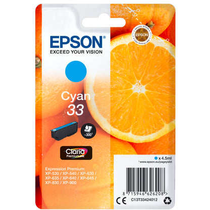 Epson ink cartridge cyan Claria Premium 33         T 3342