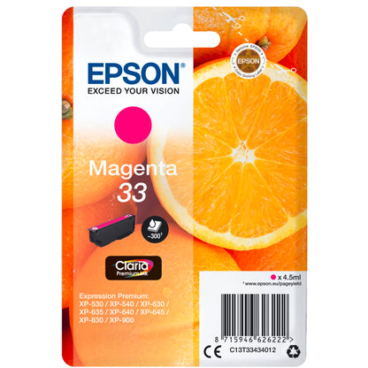 Epson ink cartridge magenta Claria Premium 33         T 3343