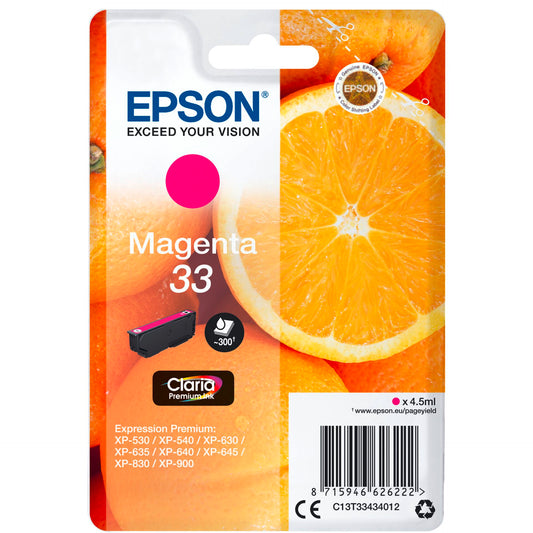 Epson ink cartridge magenta Claria Premium 33         T 3343