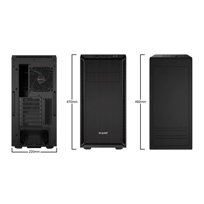 be quiet! PURE BASE 600 Black housing