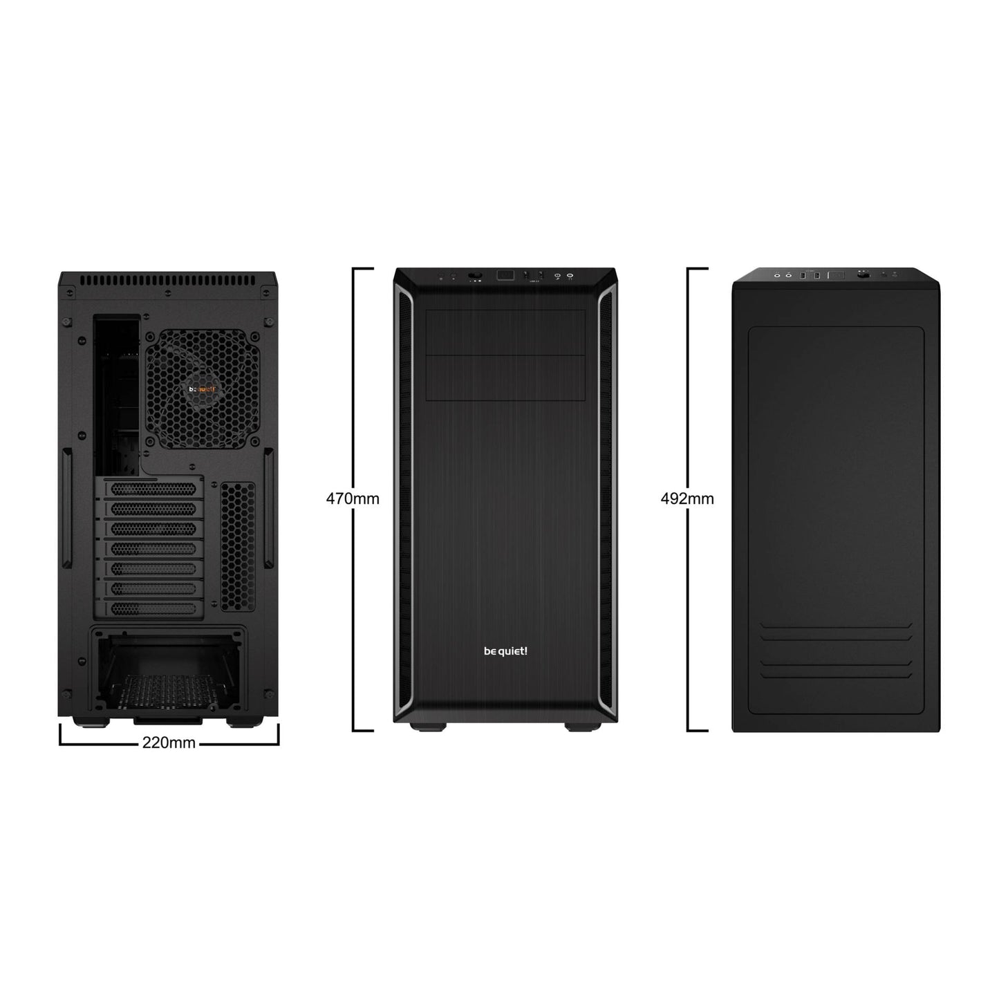 be quiet! PURE BASE 600 Silver housing
