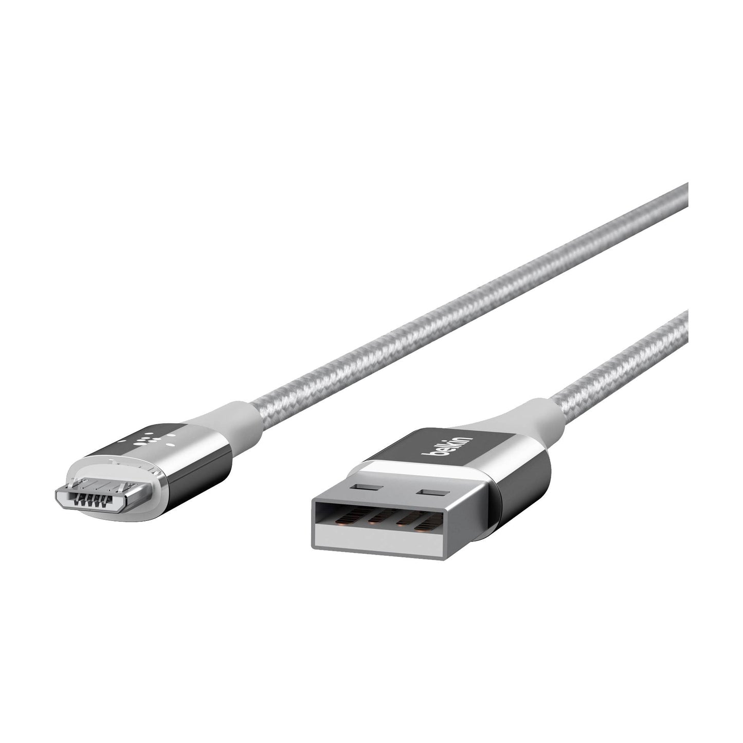 Belkin DuraTek Micro-USB/USB DuPont Kevlar Cable 1,2m silver