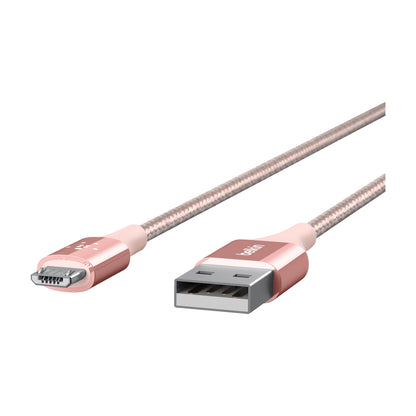 Belkin DuraTek Micro-USB/USB DuPont Kevlar Cable 1,2m rose-go
