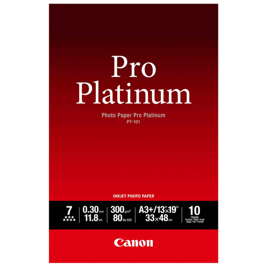 Canon PT-101 A 3+, 10 sheet Photo Paper Pro Platinum   300 g