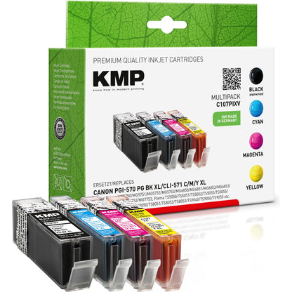 KMP C107PIXV Multipack comp. to Canon PGI-570/CLI-571 XL C/M/Y