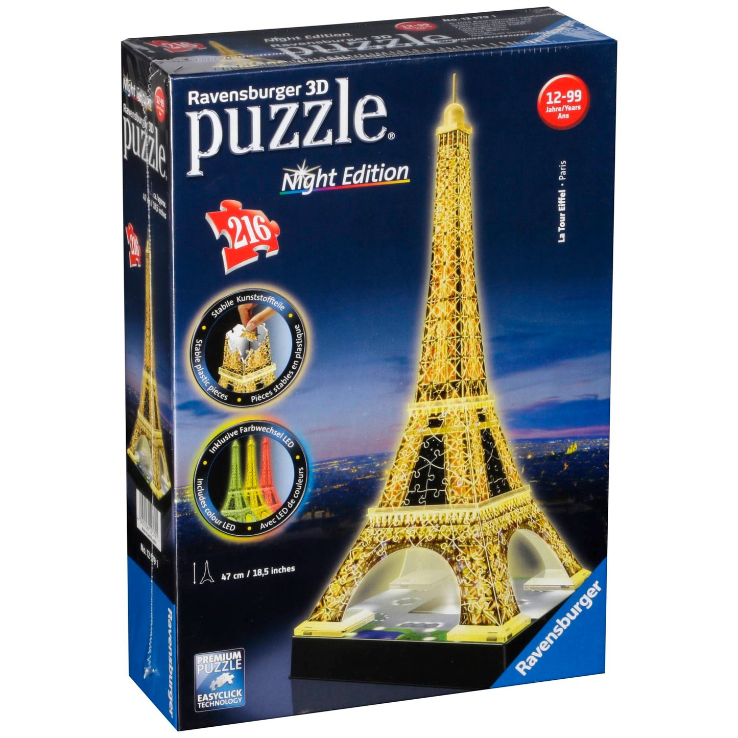Ravensburger 3D Puzzle Eiffel Tower Night Edition