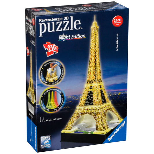 Ravensburger 3D Puzzle Eiffel Tower Night Edition