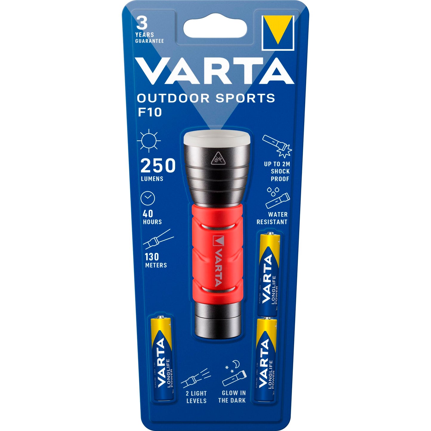 Varta LED Outdoor Sports Flashlight 3AAA