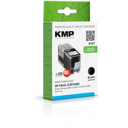 KMP H147 ink cartridge black compatible w.  HP C2P23AE 934 XL