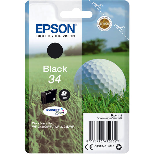 Epson ink cartridge black DURABrite Ultra Ink 34    T 3461