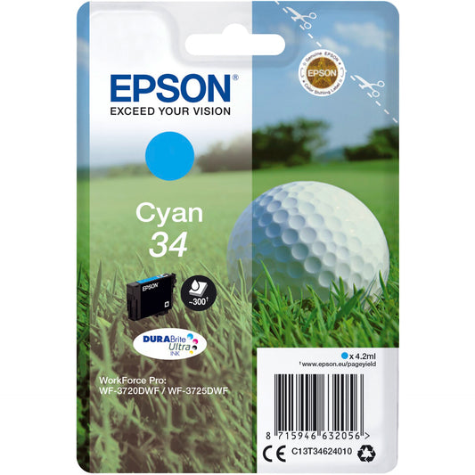 Epson ink cartridge cyan DURABrite Ultra Ink 34    T 3462