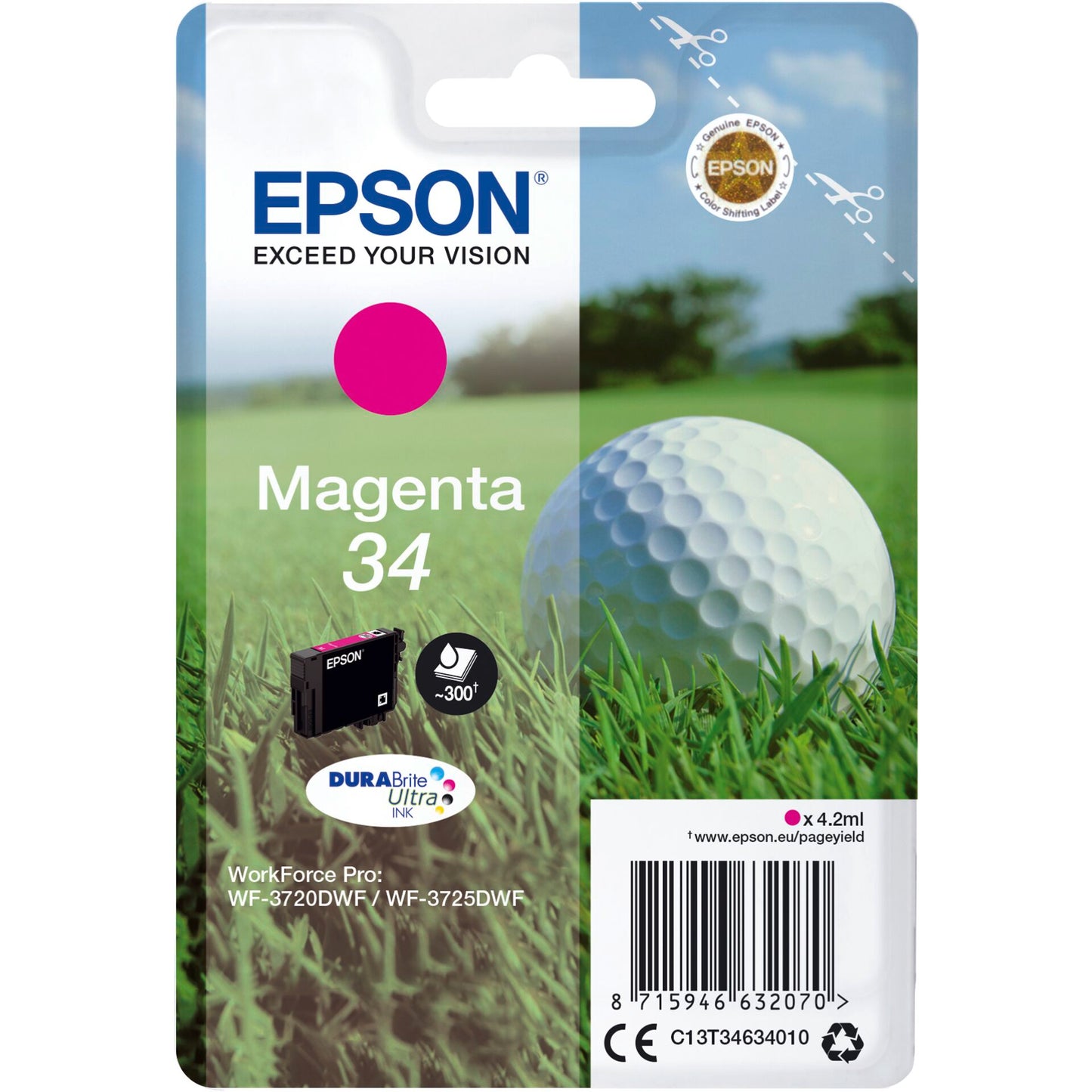 Epson ink cartridge magenta DURABrite Ultra Ink 34    T 3463