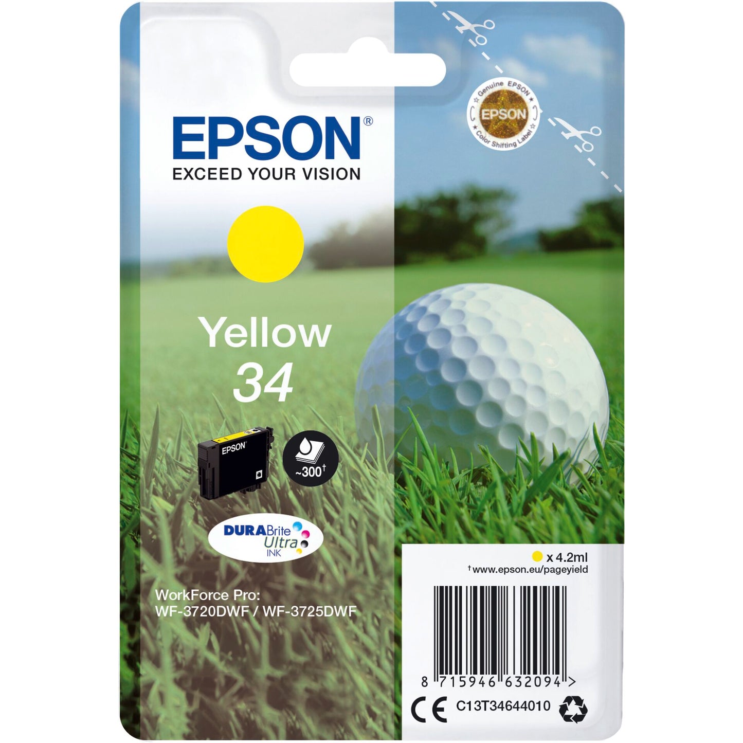 Epson ink cartridge yellow DURABrite Ultra Ink 34    T 3464