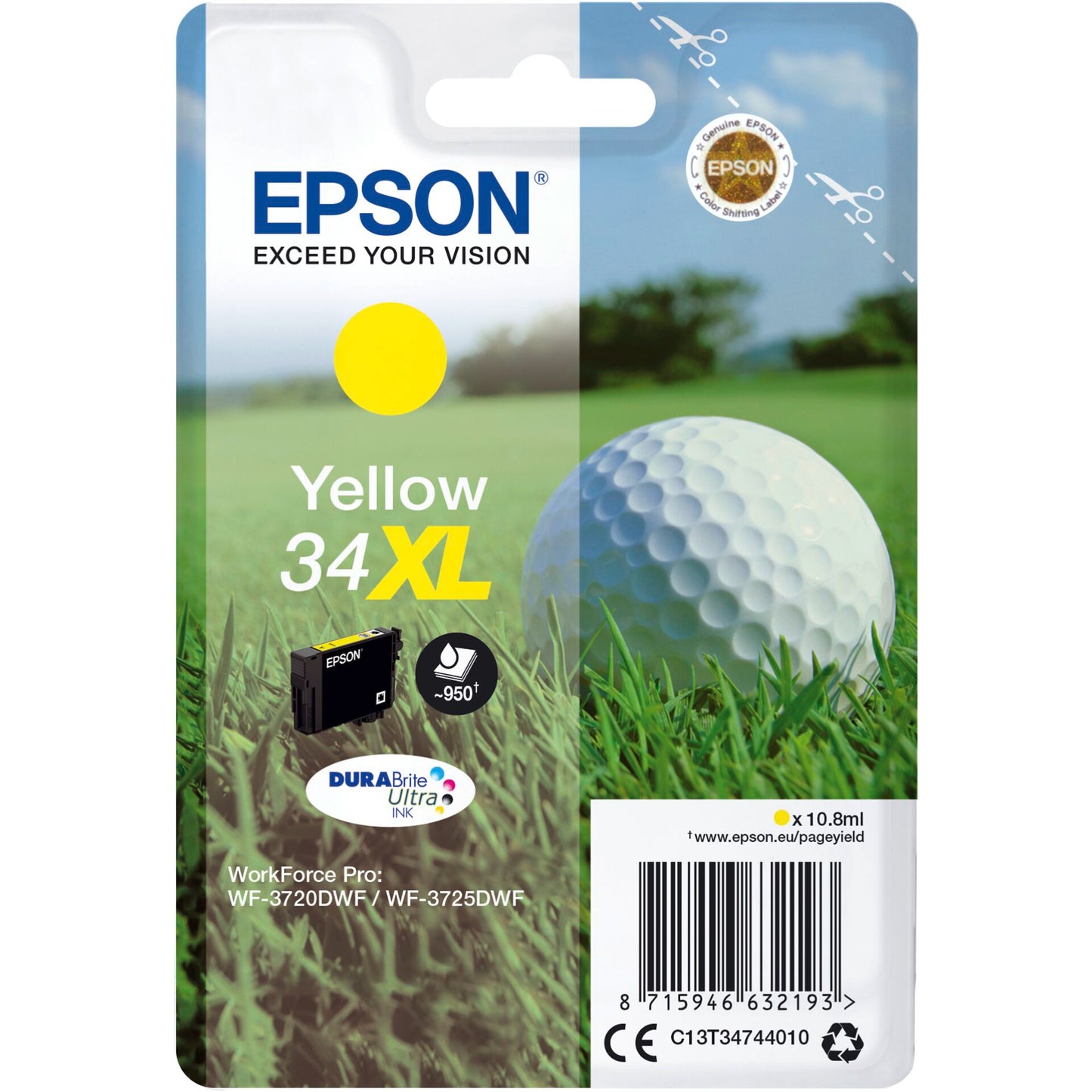 Epson ink cartridge yellow DURABrite Ultra Ink 34 XL T 3474