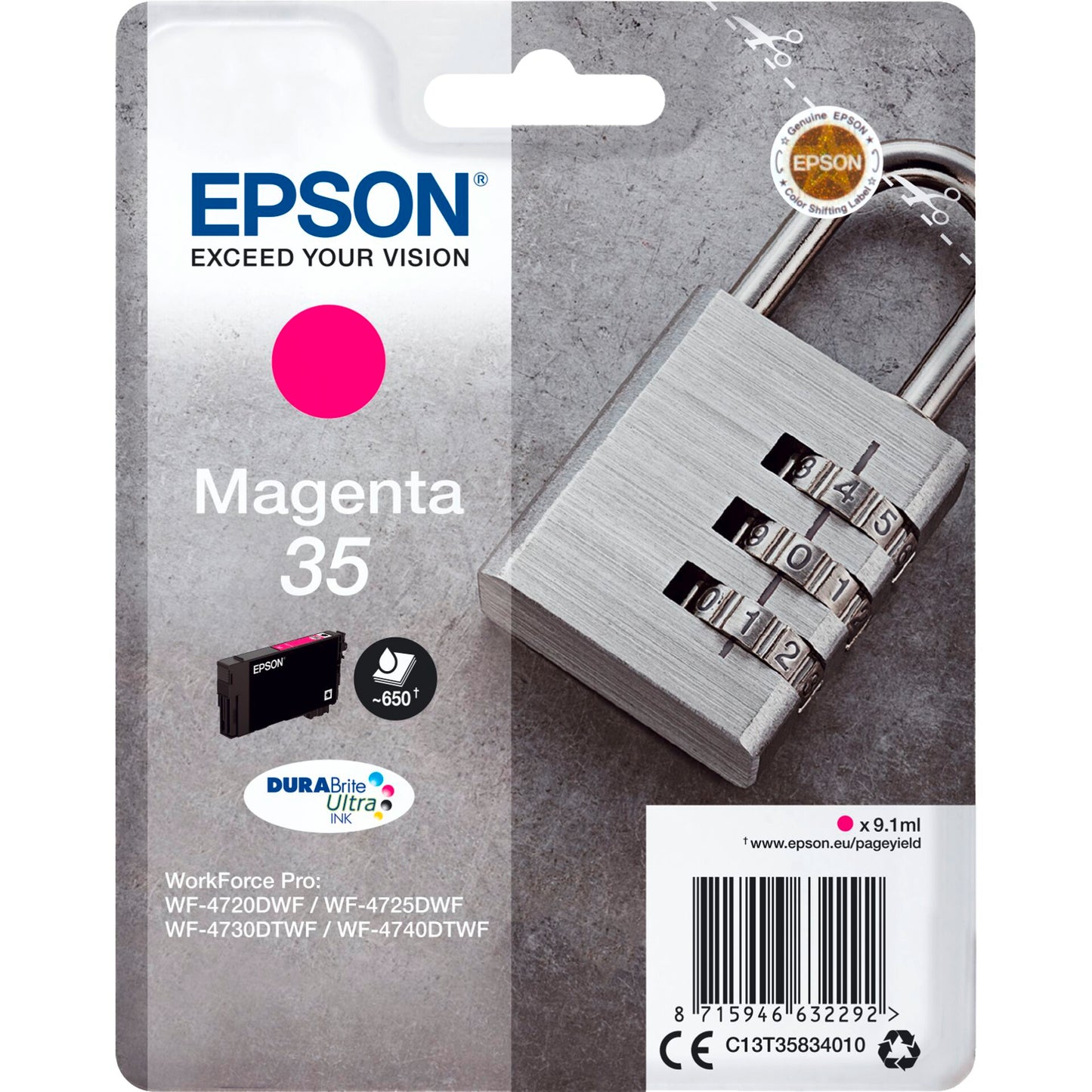 Epson ink cartridge magenta DURABrite Ultra Ink 35    T 3583