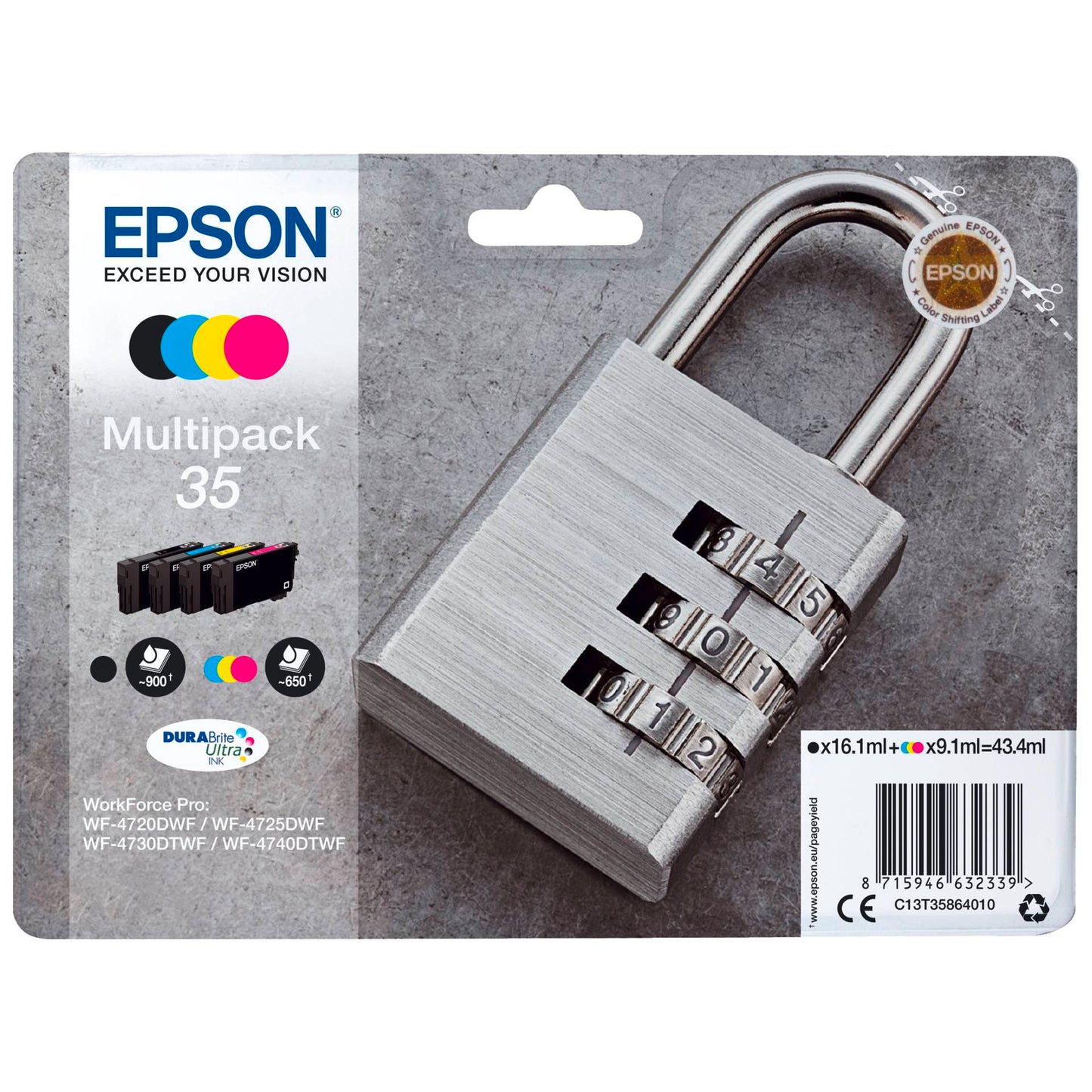 Epson DURABrite Ultra Multipack (4 colors) 35             T 3586