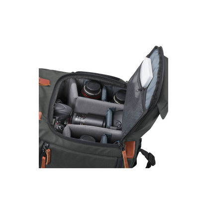 Mantona Camera Backpack Luis retro green