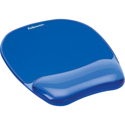 Fellowes Crystal Gel Mouse Gel Wrist Support blue