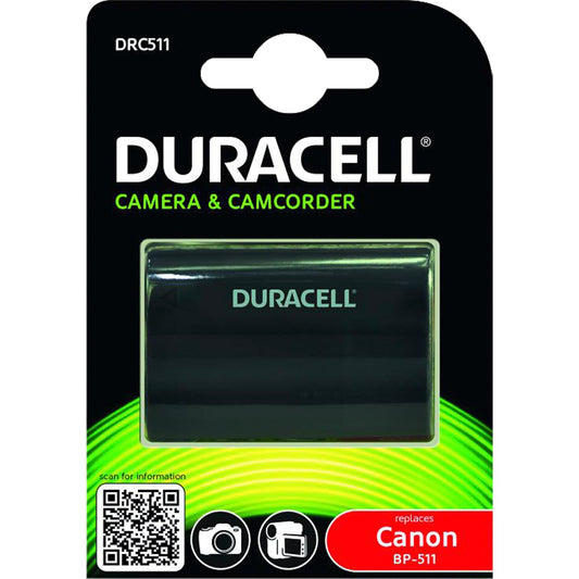 Duracell Li-Ion Akku 1600 mAh for Canon BP-511 BP-512