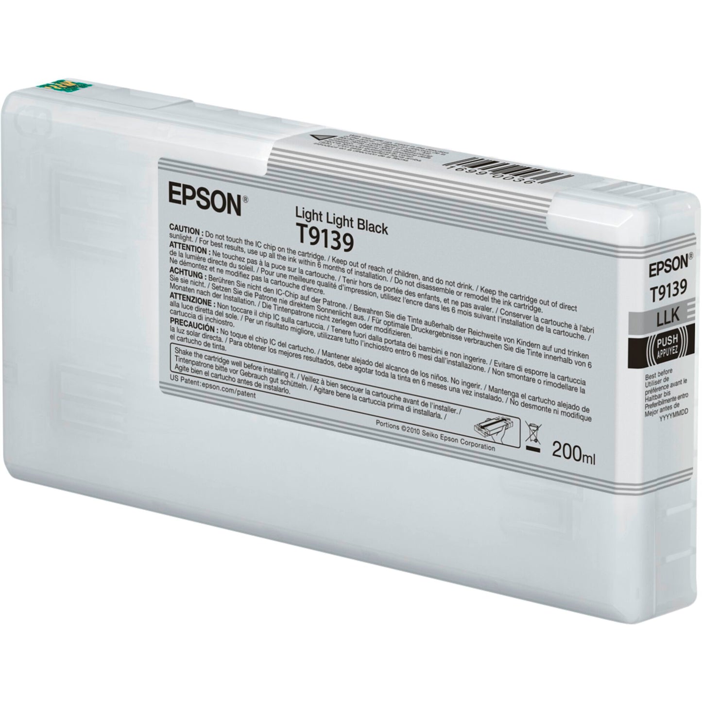 Epson ink cartridge light light black T 913 200 ml        T 9139