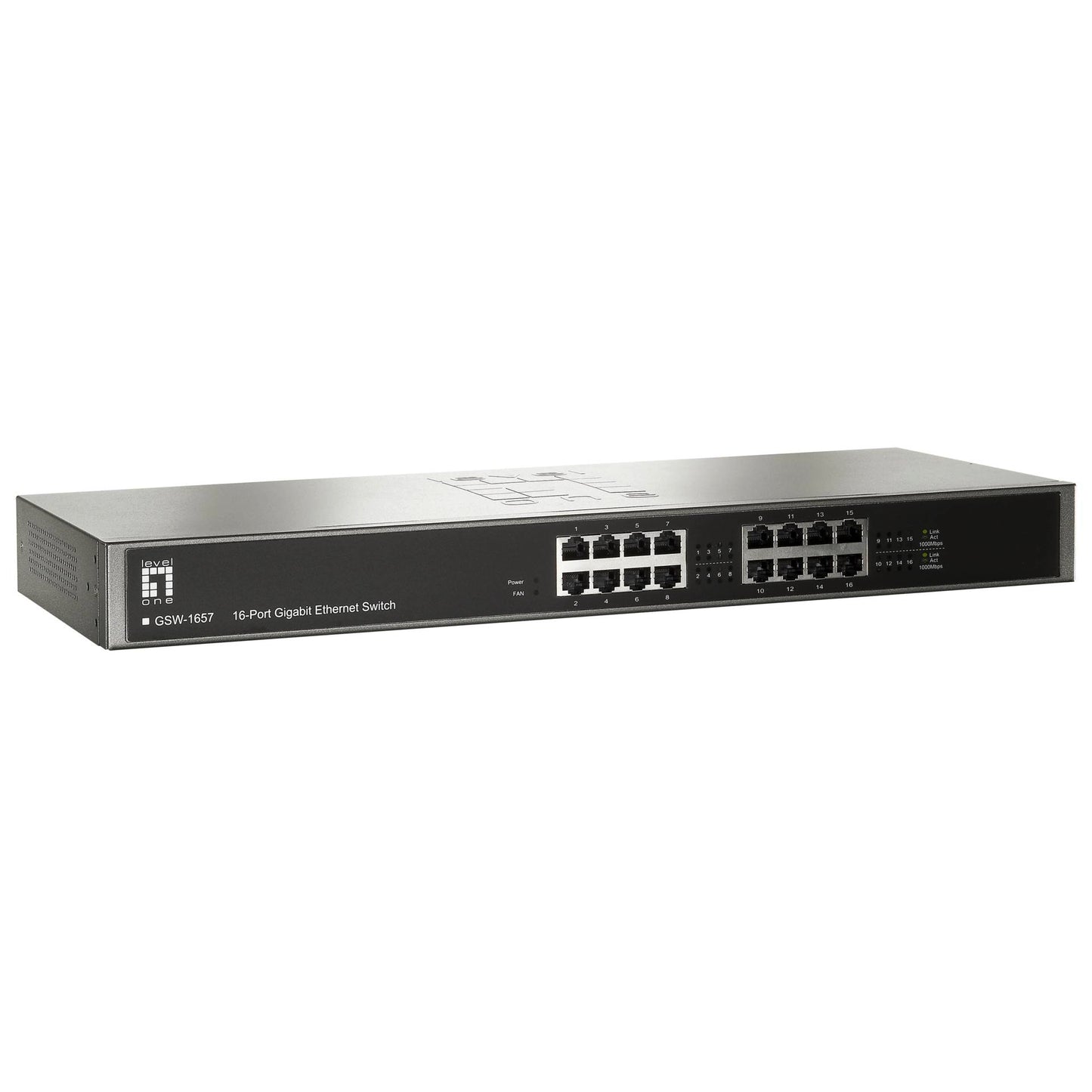 Level One GSW-1657 16 Port Gigabit Ethernet Switch