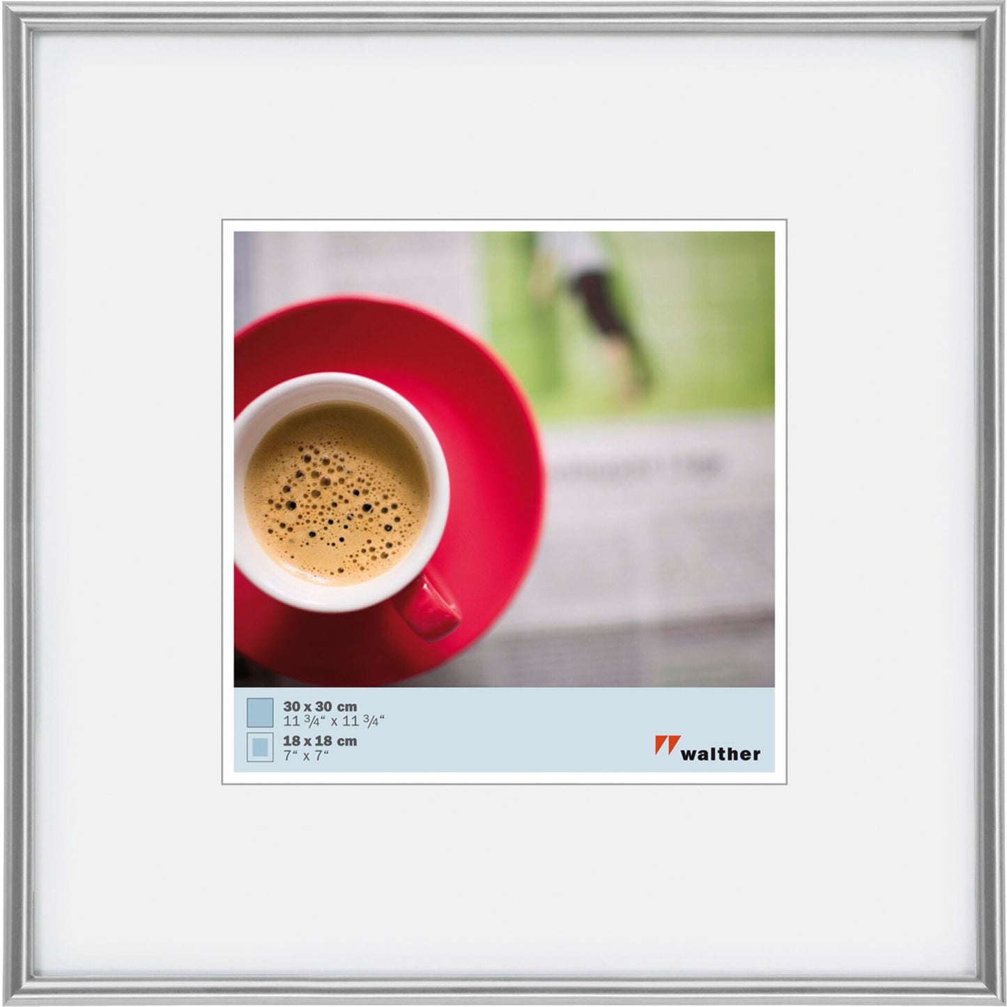 Walther Galeria            30x30 Resin silver KS330H